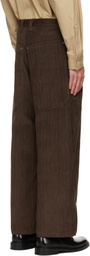 colbo Brown Big Pocket Corduroy Trousers