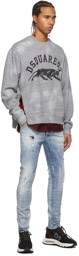 Dsquared2 Blue Distressed Skater Jeans