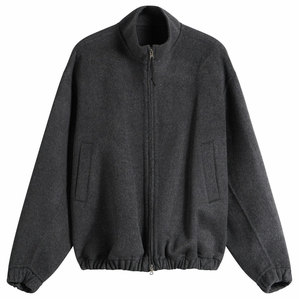Nothing Written Women's Plaza Zip Blouson in Dark Gray