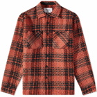 Wax London Men's Whiting Foxham Overshirt in Red
