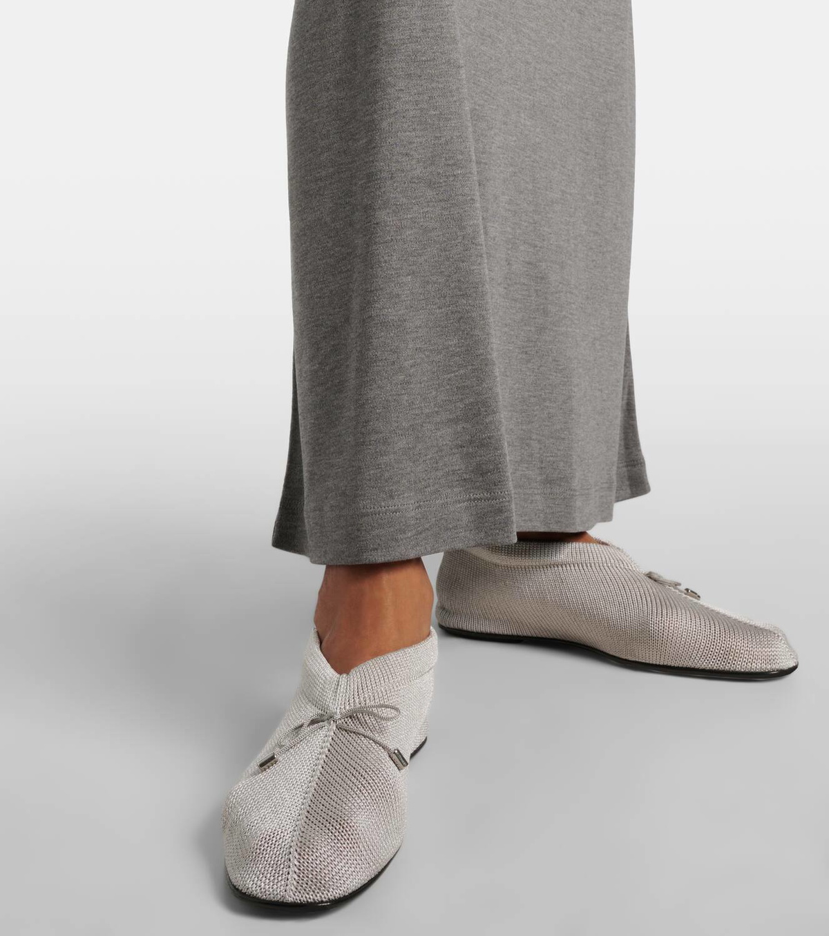 Toteme Bow-detail crochet flats