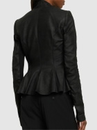 RICK OWENS - Hollywood Leather Self-tie Jacket
