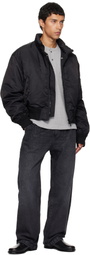 COOR Black Stand Collar Neck Down Jacket