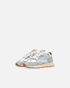 Pinko Silver Glittery Laminated Sneakers Silver
