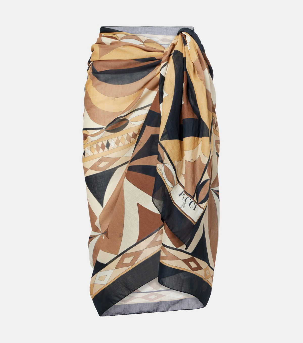 Pucci Labirinto cotton beach cover-up