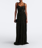 Ulla Johnson Anastasia silk-blend chiffon bustier gown