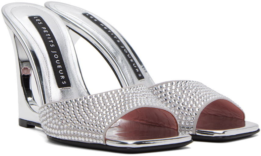 【関税込み】Les Petits Joueurs シルバー Lola ミュール Les Petits Joueurs Silver Lola Mules