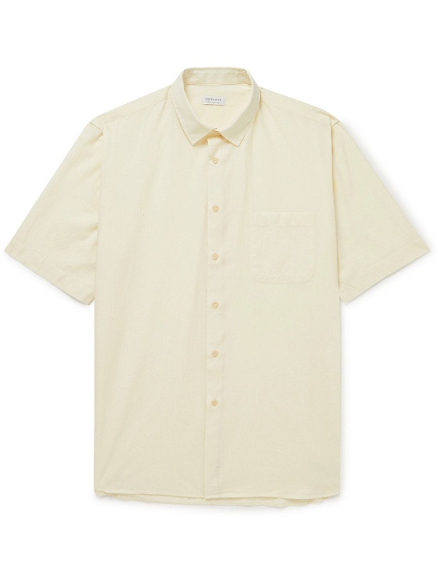 Photo: Sunspel - Selvedge Cotton-Chambray Shirt - Neutrals