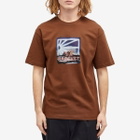 RASSVET Men's On Fire T-Shirt in Brown