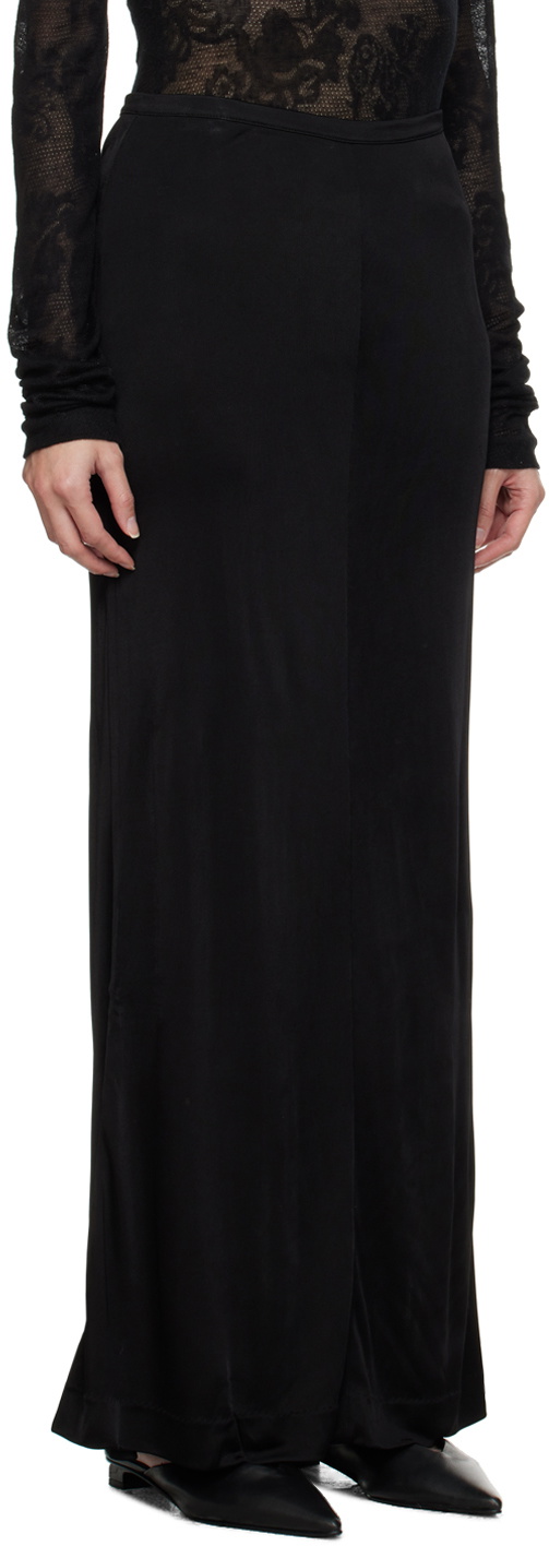 BITE Black Zip Midi Skirt