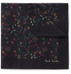 Paul Smith - Floral-Print Cotton-Voile Pocket Square - Men - Navy