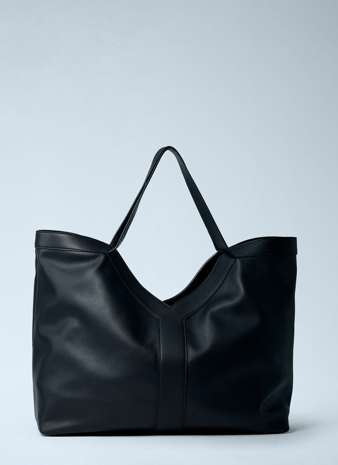 Saint Laurent Large Y-Shaped Leather Tote Bag