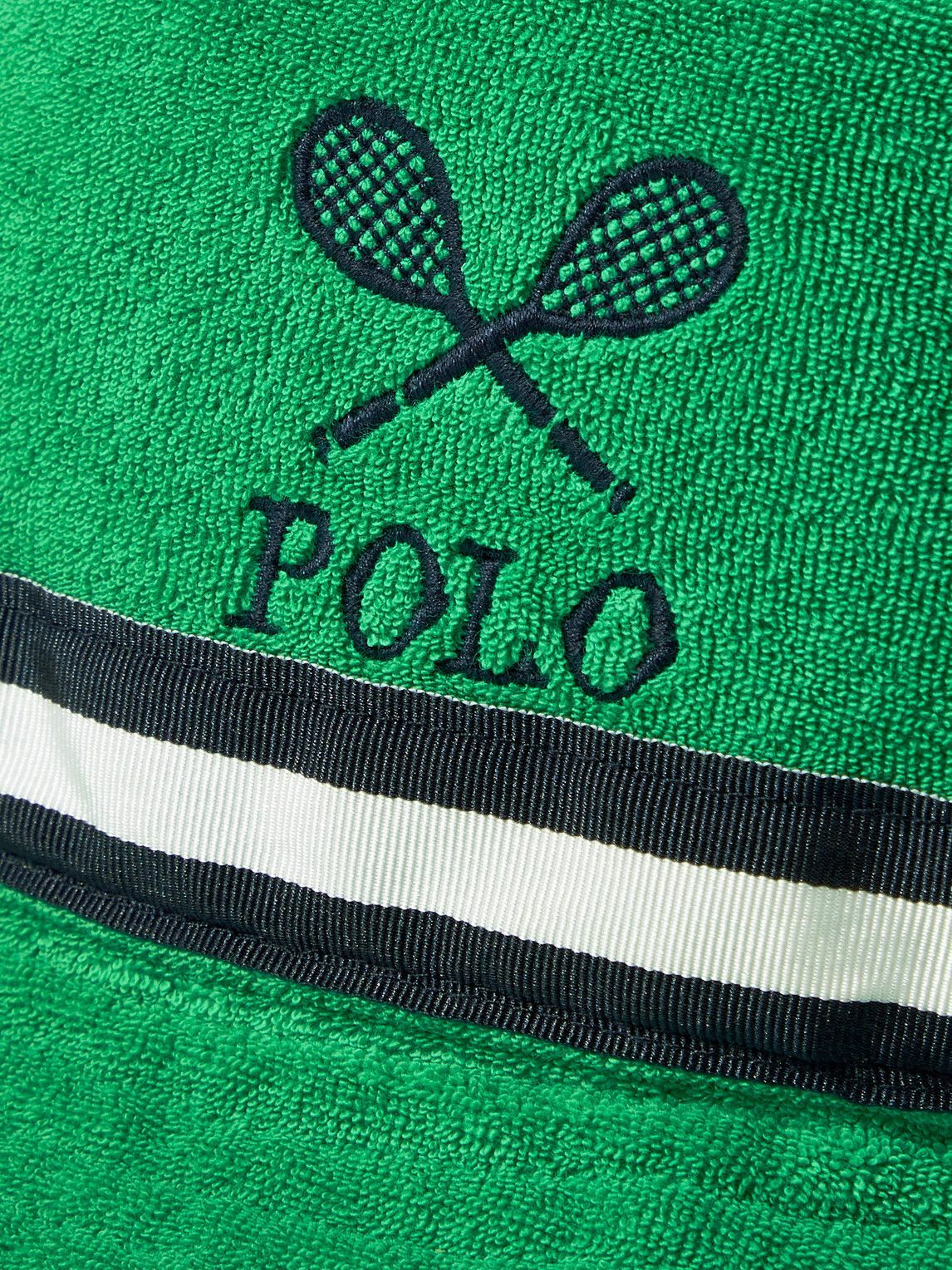 Polo Ralph Lauren Wimbledon Webbing Trimmed Logo Embroidered Cotton