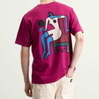 By Parra Men's Chair Baller T-Shirt in Dark Magenta
