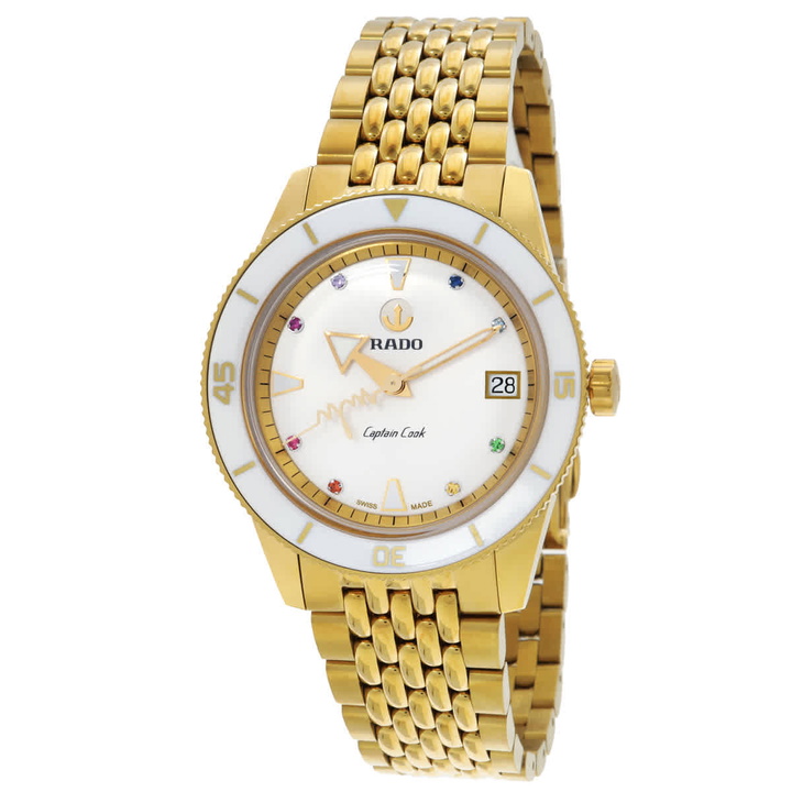 Photo: Rado Captain Cook x Marina Hoermanseder Heartbeat Automatic White Dial Ladies Watch R32117708