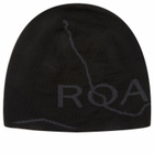 ROA Men's Logo Wool Beanie in Black 