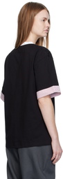 Charles Jeffrey LOVERBOY Black Turn Up T-shirt