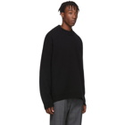 Balenciaga Black Wool and Cashmere Crewneck Sweater