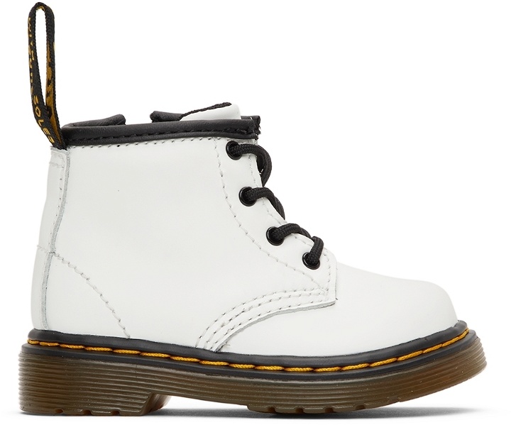 Photo: Dr. Martens Baby White 1460 Pre-Walkers