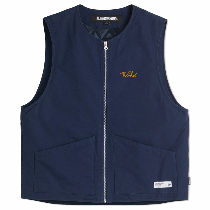Photo: Neighborhood Men's Padded Work Vest in Navy