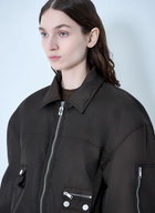 GANNI Duchesse Nylon Bomber Jacket