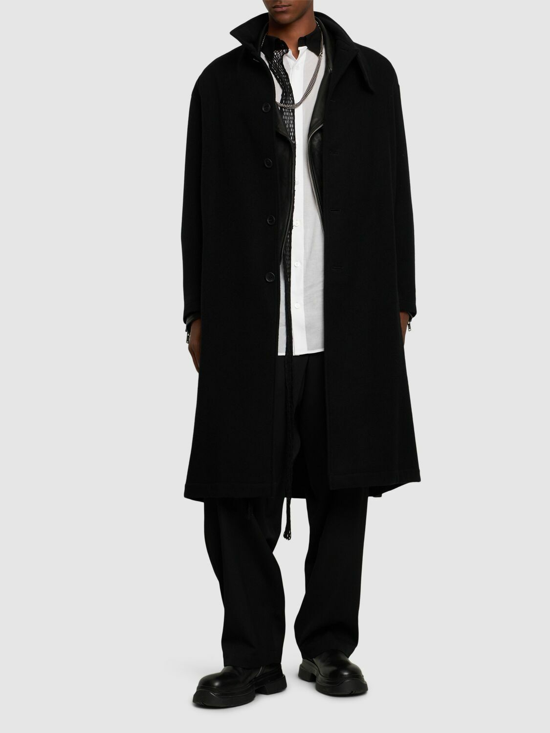1996AW Yohji Yamamoto スタンドカラーlong coat YOHJI YAMAMOTO J