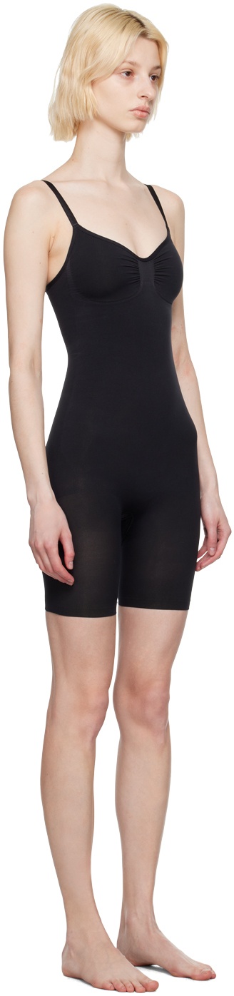 Buy SKIMS Black Seamless Sculpt Low-back Mid-thigh Bodysuit for
