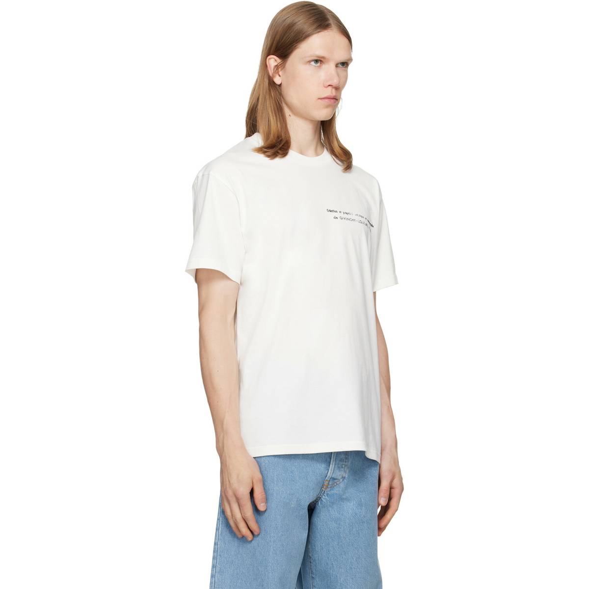 Givenchy White Archives Print Cotton T-shirt