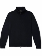 Zegna - Wool Zip-Up Cardigan - Blue