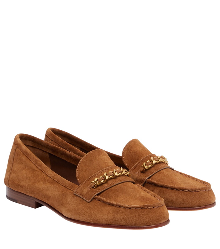 Photo: Veronica Beard Penny suede loafers