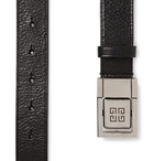 Givenchy - 3cm Black Textured-Leather Belt - Men - Black