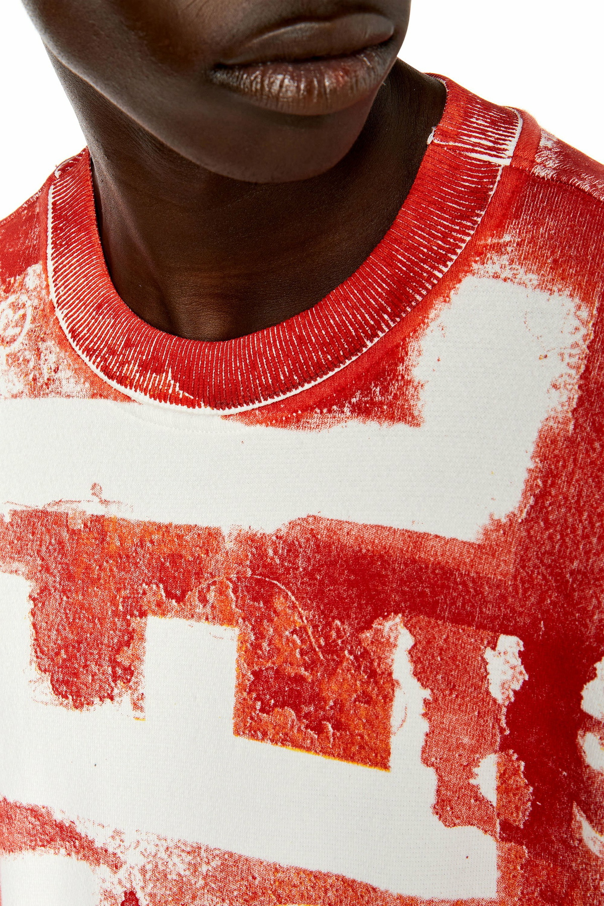 Diesel Logo sweatshirt with colour bleed effect - Sweaters