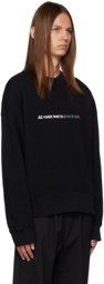 Palm Angels Black 'All Roads' Sweatshirt