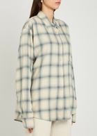Our Legacy Forever Checked Woven Shirt Blue