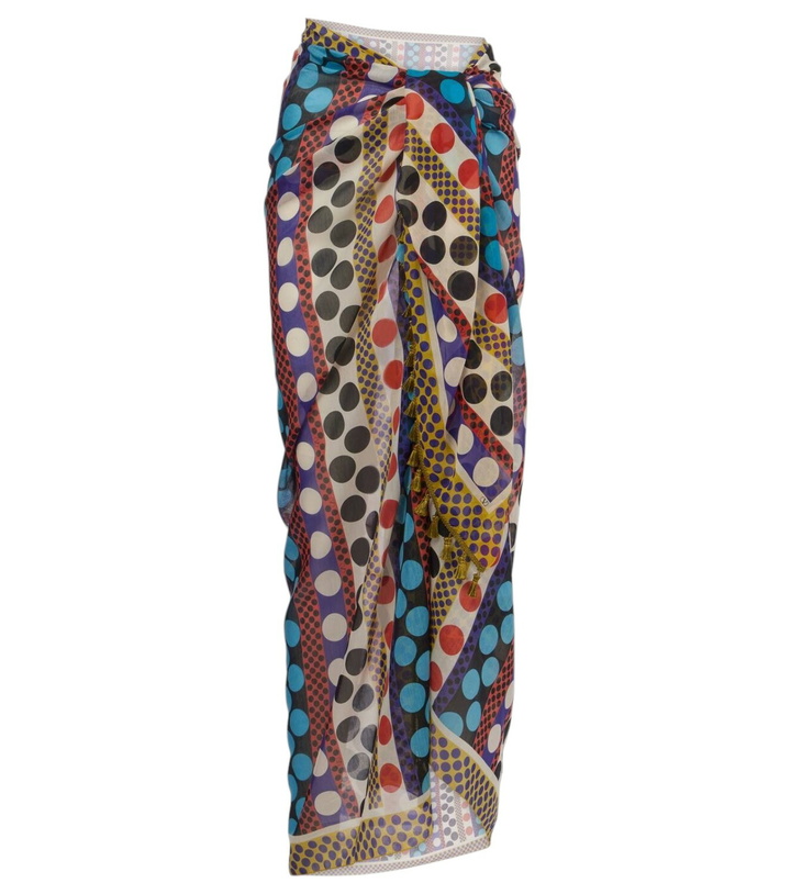 Photo: Valentino Polka-dot cotton and silk beach cover-up