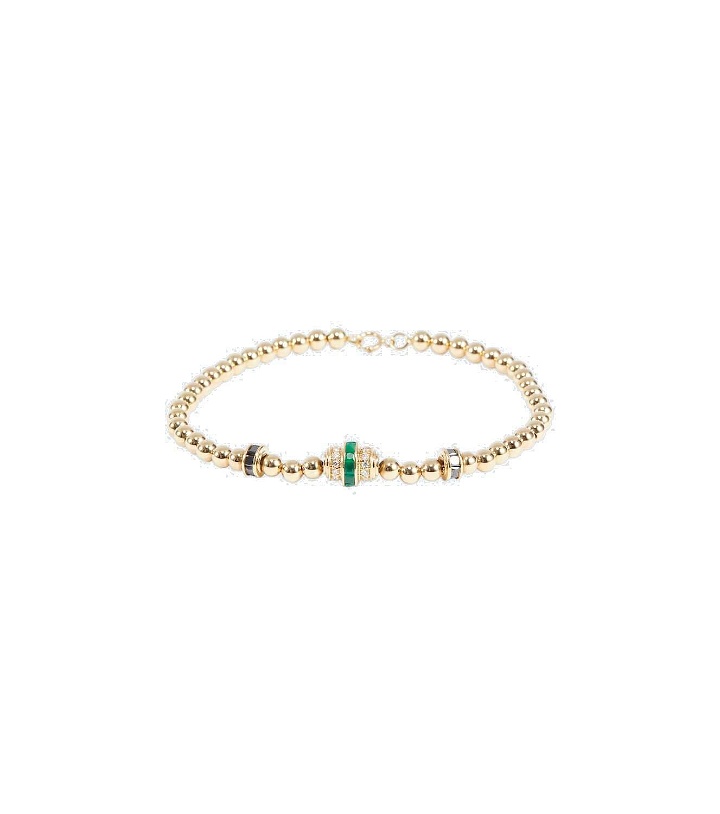 Photo: Rainbow K Empress 18kt gold bracelet with emeralds and diamonds