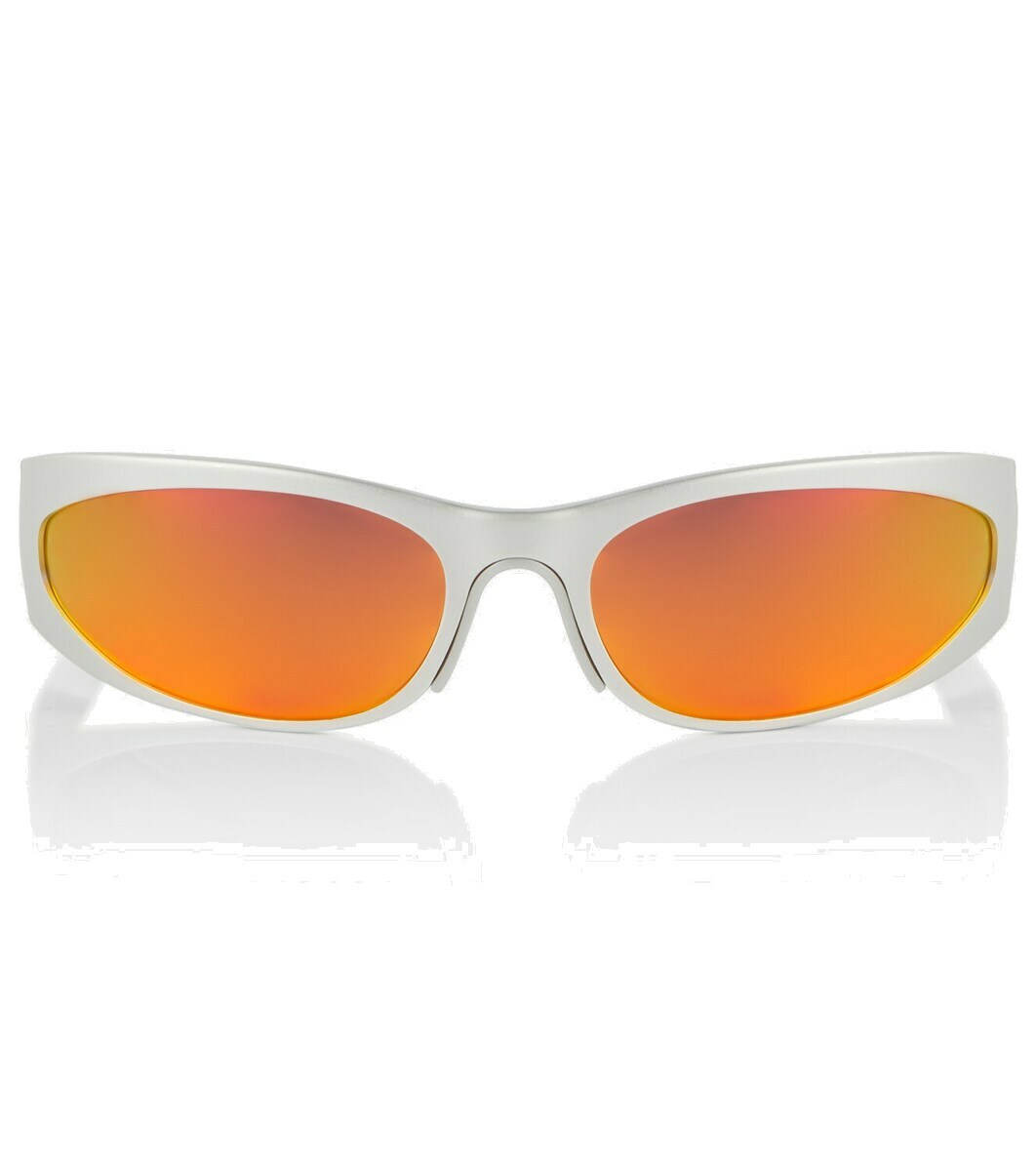 Balenciaga Men Graphite Aluminum Reverse Xpander 2.0 Sunglasses