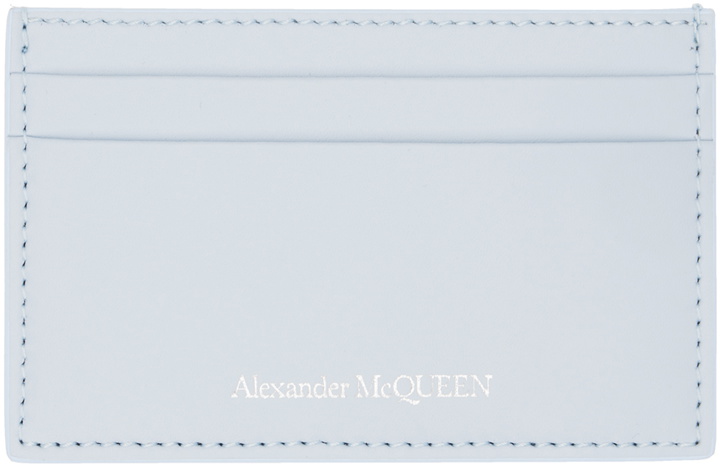 Photo: Alexander McQueen Blue Logo Card Holder