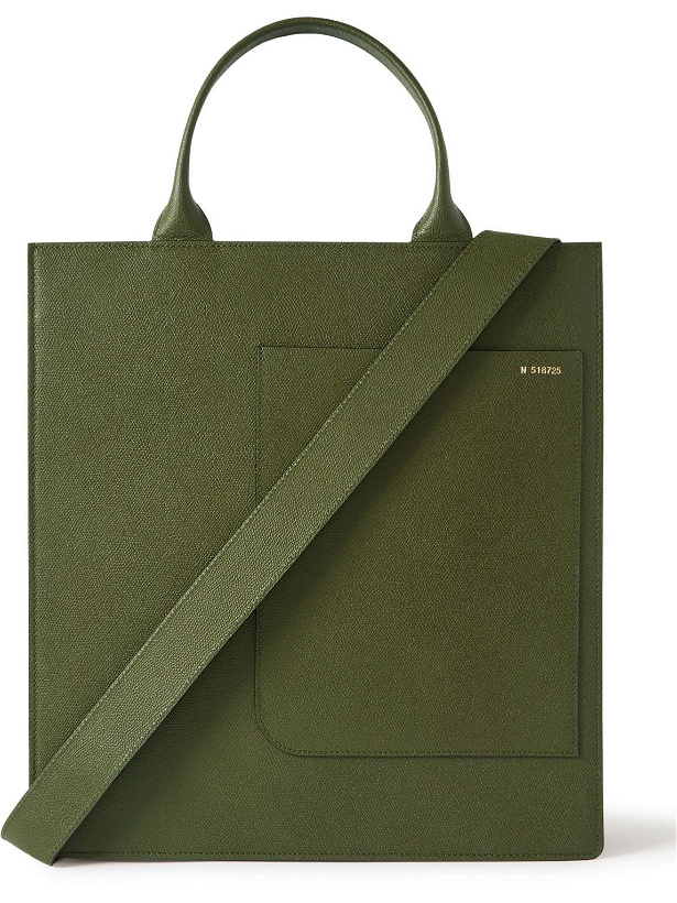 Photo: Valextra - Pebble-Grain Leather Tote Bag