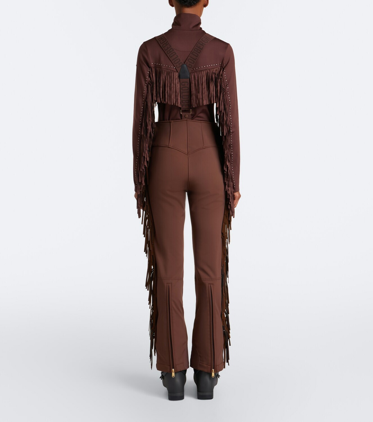 Goldbergh Whisper fringed studded ski top