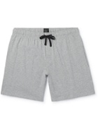 SCHIESSER - Mélange Cotton-Jersey Pyjama Shorts - Gray - S