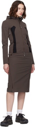 ROA Brown Y Zip Sport Skirt