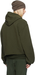 GREG ROSS SSENSE Exclusive Green V-Neck Hoodie