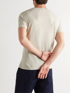 FRESCOBOL CARIOCA - Lucio Slim-Fit Cotton and Linen-Blend T-Shirt - Neutrals