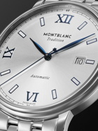 Montblanc - Tradition Date Automatic 40mm Stainless Steel Watch, Ref. No. 129286