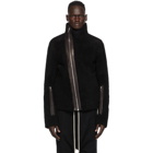 Rick Owens Black Shearling Bauhaus Jacket