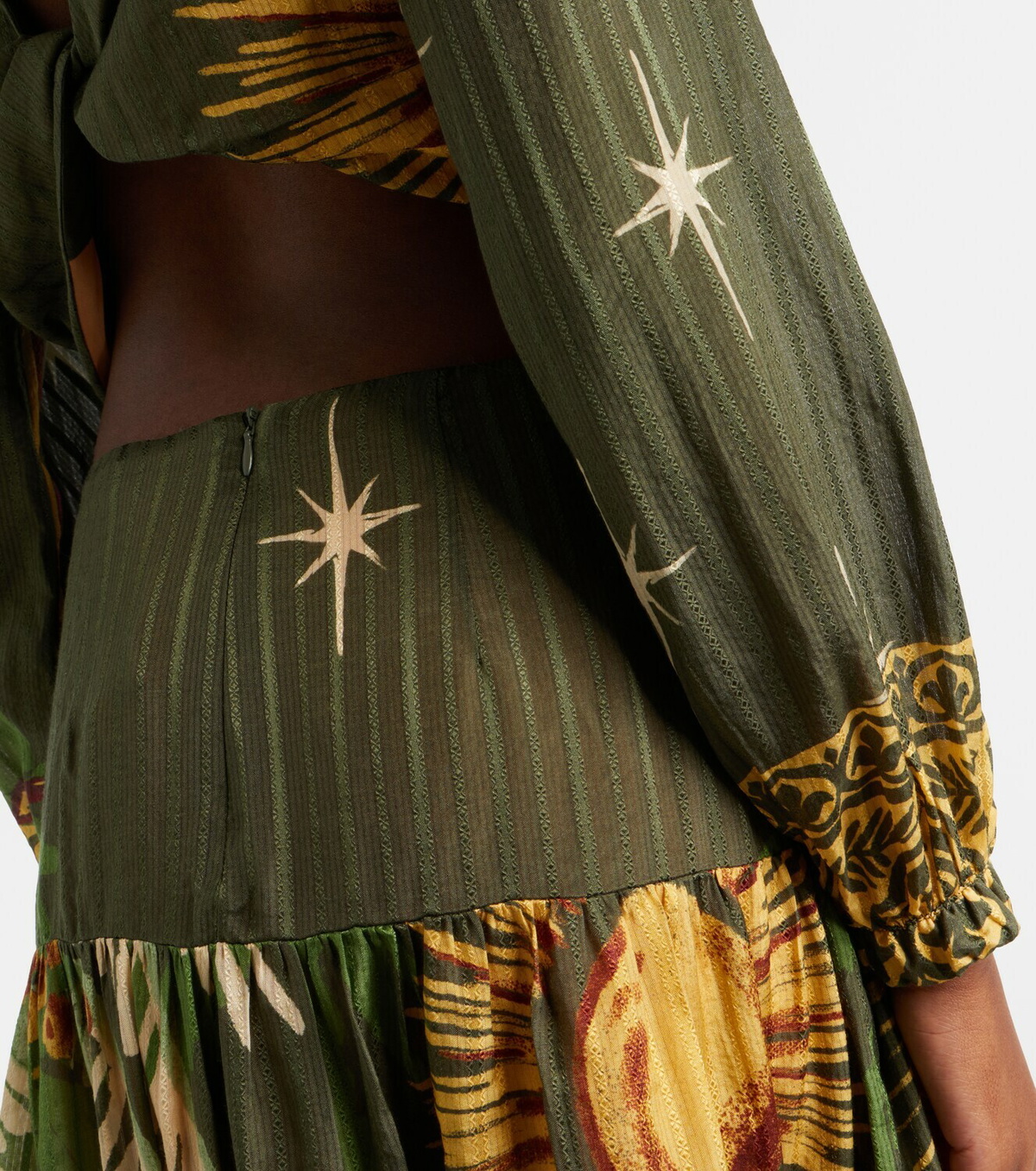Johanna Ortiz Afterwork printed jacquard blouse