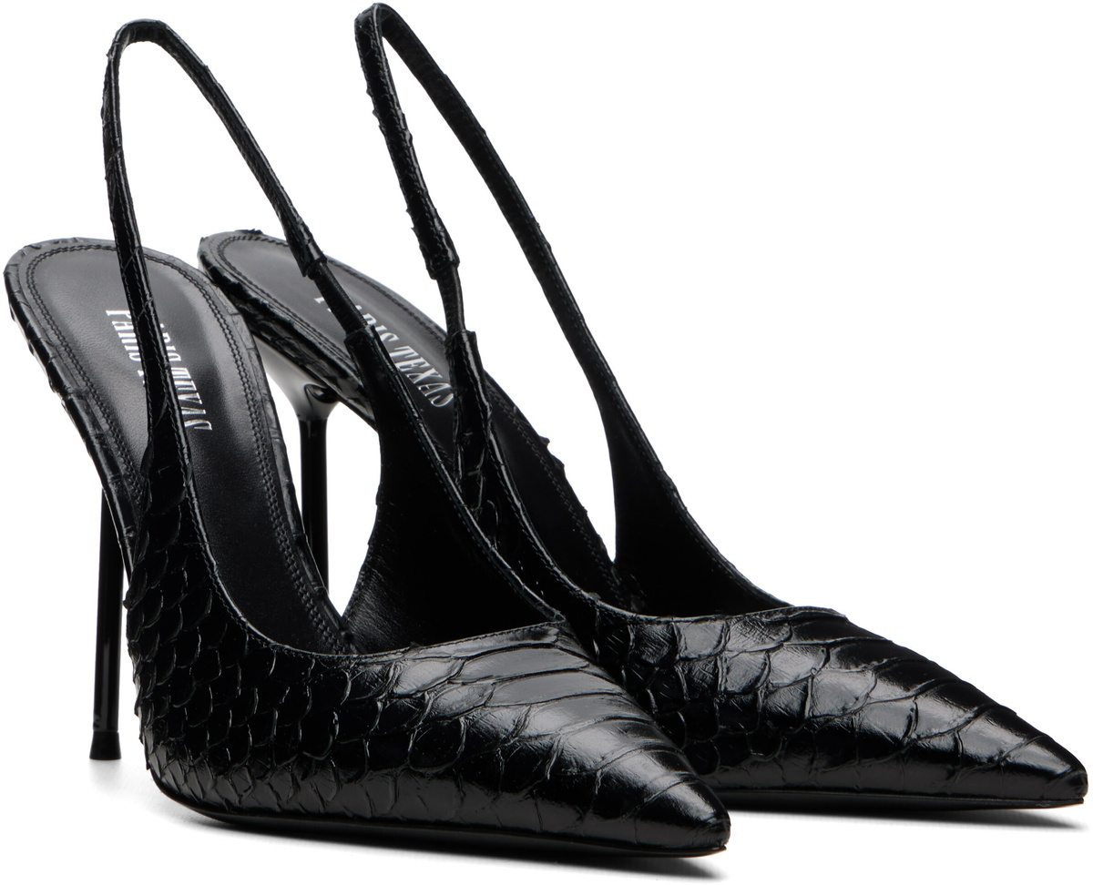 Paris Texas Black Lidia Slingback 105 Heels