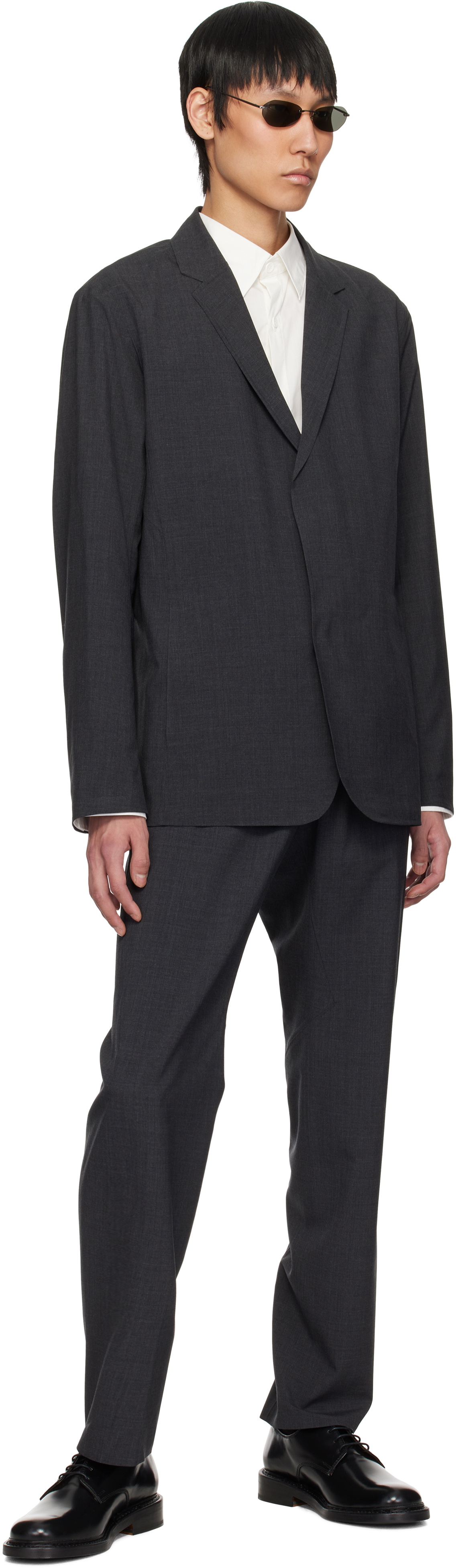 Veilance Black Convex Wool Trousers