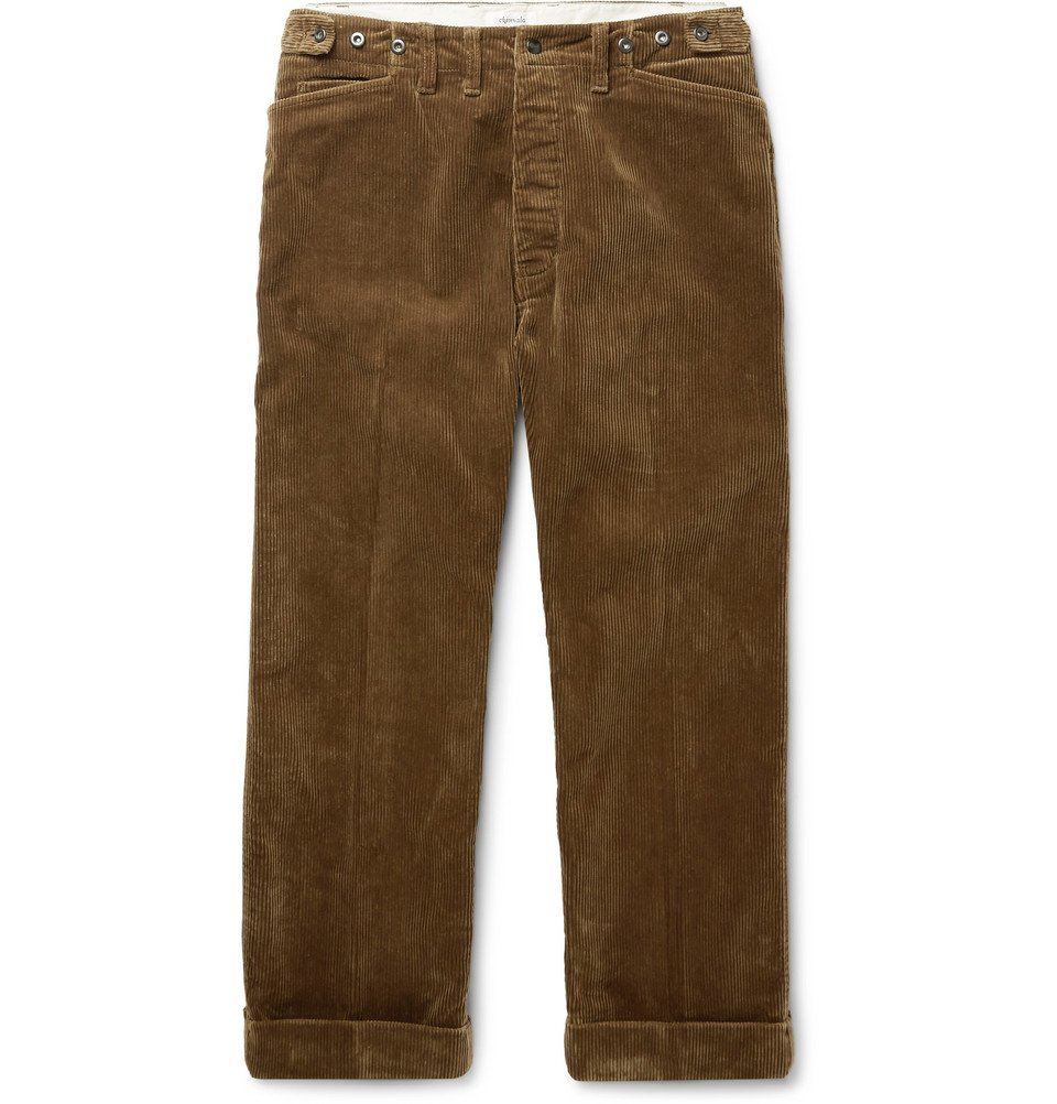Chimala - Wide-Leg Cotton-Corduroy Trousers - Men - Tan Chimala